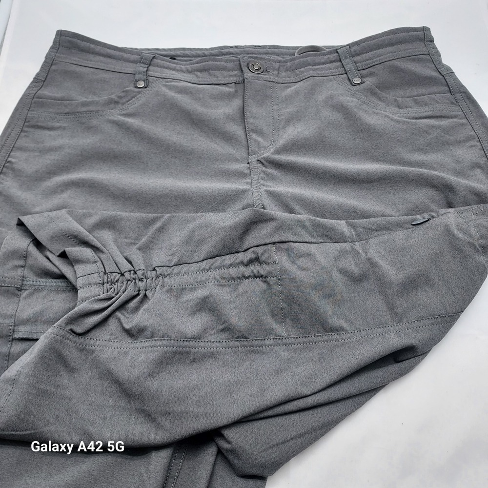 Kuhl Splash Roll-Up Hiking Pants Womens 12 Gray Outdoor Trekking Capri‎